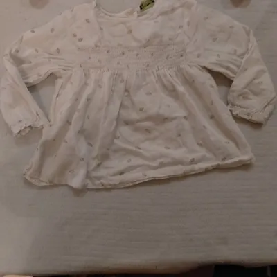 Blouse blanche Tape à l’Œil 18 mois 80 cm